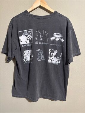 Vtg Metallica Discography Albums Rock Band T-Shirt sz L Y2K